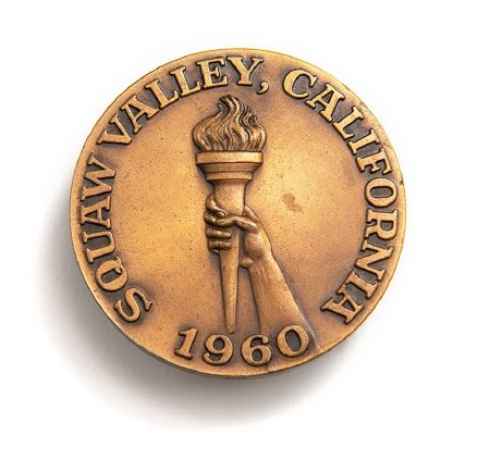 Back of Squaw Valley 1960 participation medal